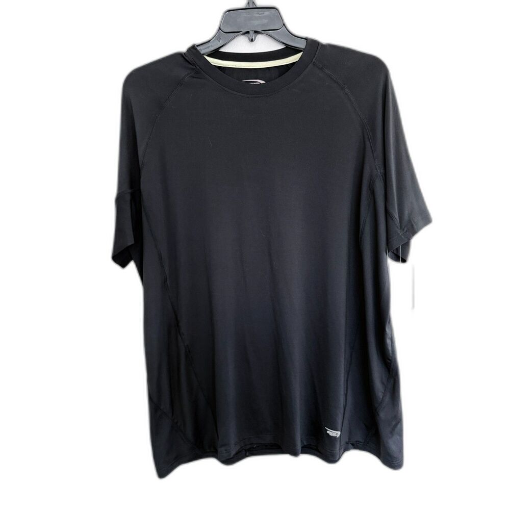NWT MTA Sport Men's XXL Black Performance T-Shirt Short Sleeve Activewear 2XL